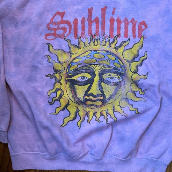 Urban Outfitters Sublime Purple Crewneck Graphic Women's Sweatshirt S/M - Picture 7 of 9